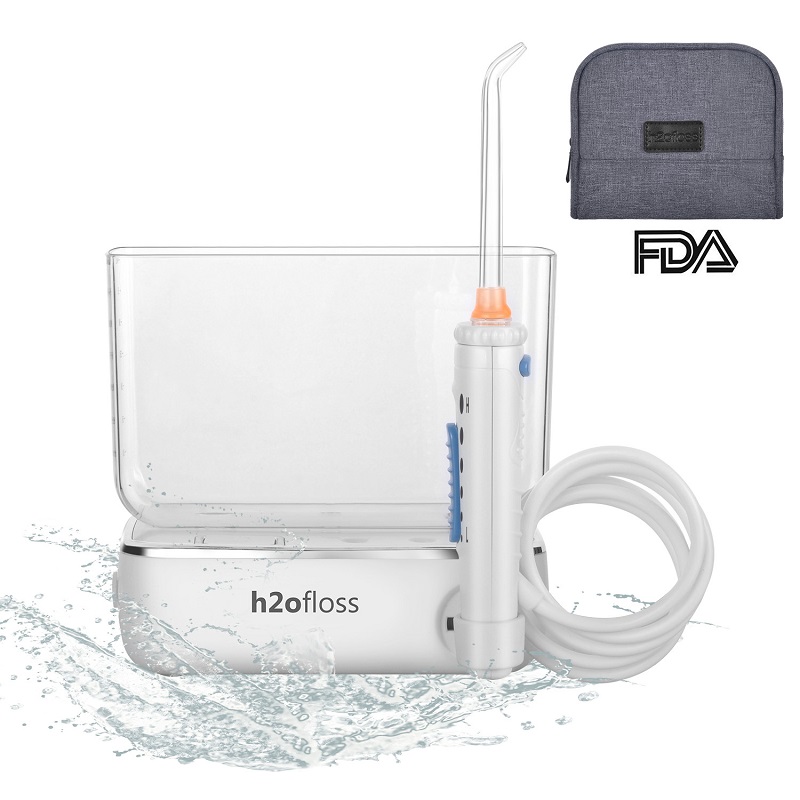 H2ofloss 174; Travel Water Dental Flosser Recasabil și fără fir irigator oral pentru curățarea Teeth With 400ml Water Reservoir(HF-3)